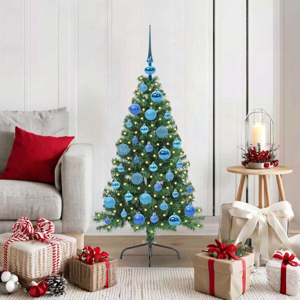 vidaXL Albero di Natale artificiale con luci integrate Verde 120 cm