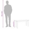 vidaXL Panca 90 cm Bianco in Legno Massello di Hevea