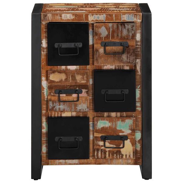 vidaXL Credenza 50x35x70 in Legno Massello di Recupero