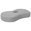vidaXL Cuscino per Collo Grigio 53 x 34,5 x 10,5 cm Schiuma Memory