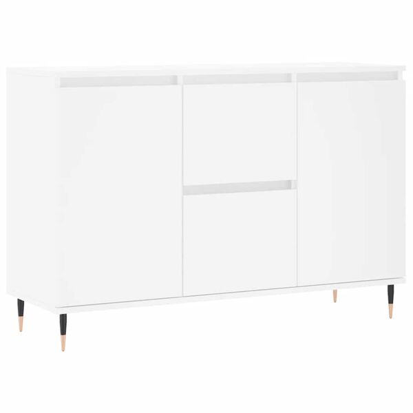 vidaXL Credenza Bianca 101,5x35x70 cm in Legno Multistrato