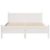 vidaXL Letto senza Materasso Bianco 160x200 cm Legno Massello di Pino