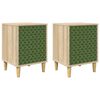 vidaXL Armadio da Notte GELEEN 2 pz Rovere Sonoma 36 x 33 x 50 cm