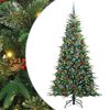 vidaXL Albero di Natale Artificiale con Rami Pieghevoli Verde 240 cm