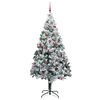 vidaXL Albero di Natale con 300 LED con supporto Bianco 300 cm PVC