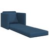 vidaXL Divano letto 60cm Blu Tessuto