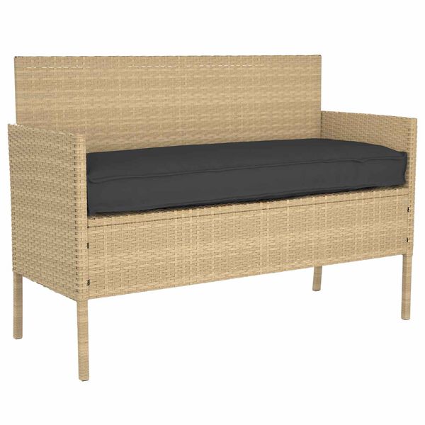 vidaXL Set di Cuscini per Pallet 2 pcs Nero 150 x 40 x 8 cm Tessuto