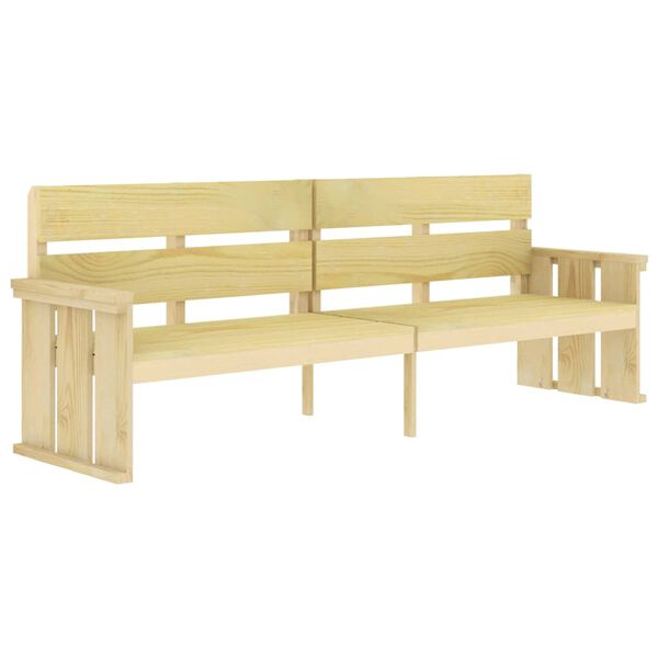 vidaXL Set da Pranzo per Giardino 5 pz in Legno di Pino Impregnato