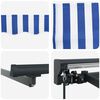 vidaXL Cornice per Tenda Manuale con LED con Blu e Bianco 2,5 x 2 m