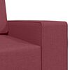 vidaXL Divano letto 200cm Rosso Vino Tessuto