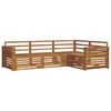 vidaXL Set di divani da esterno 4 pcs Naturale