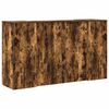 vidaXL Banco Reception Rovere Fumo 180x50x103,5cm in Legno Multistrato