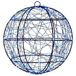 vidaXL Luce a punta di Natale 300 LED Blu Diametro 30 x 32 cm
