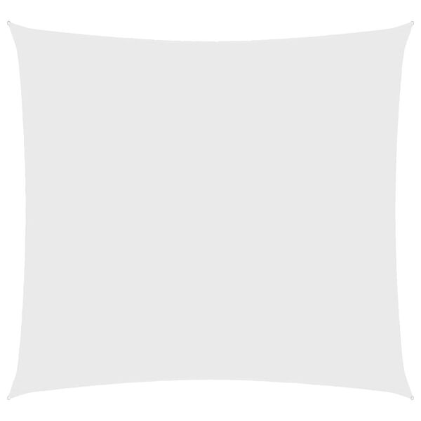 vidaXL Parasole a Vela in Tela Oxford Quadrato 3x3 m Bianca
