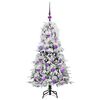 vidaXL Albero di Natale Artificiale con Rami Pieghevoli Verde 120 cm