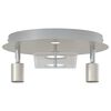 vidaXL Faretto da soffitto Nichel 29 x 29 x 11 cm Acciaio e vetro