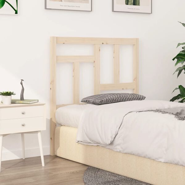 vidaXL Testiera per Letto 80,5x4x100 cm in Legno Massello di Pino