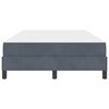 vidaXL Letto a molle con materasso Grigio scuro 120 x 220 cm Tessuto