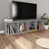 vidaXL Libreria/Mobile TV Grigio Sonoma 36x30x143 cm Legno Multistrato