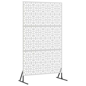 vidaXL Schermo per Privacy 100 x 50 x 180 cm Acciaio Inox Argento