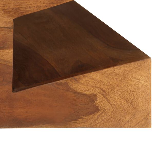vidaXL Tavolino da Salotto in Legno Massello di Acacia 90x60x30 cm