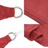 vidaXL Vela Parasole 160 g/m² Rossa 3,6x3,6 m in HDPE