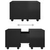 vidaXL Tavolino da Salotto Nero Lucido 60x60x38 cm Legno Multistrato