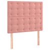 vidaXL Giroletto a Molle con Materasso Rosa 90x190 cm in Velluto