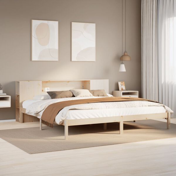 vidaXL Letto Libreria senza Materasso 180x200 cm in Legno di Pino