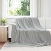 vidaXL Coperte da Pile 6 pcs Grigio 240 x 270 cm Panno