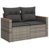 vidaXL Set Divani da Giardino 13 pz con Cuscini Grigio in Polyrattan