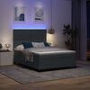 vidaXL Letto a Sorgente LED Grigio scuro 140 x 190 cm Tessuto