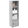 vidaXL Libreria Grigio Sonoma 31x24x102 cm in Legno Multistrato