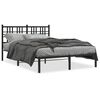 vidaXL Giroletto con Testiera in Metallo Nero 120x190 cm