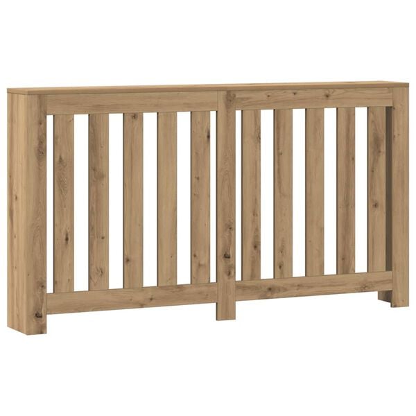 vidaXL Copertura Termosifone Rovere Artigianale 149x20x82cm in Legno