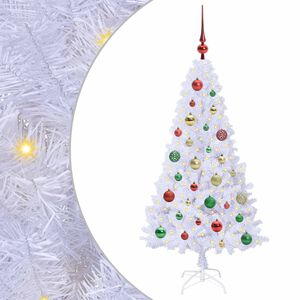 vidaXL Albero di Natale artificiale Bianco 120 cm PVC e Acciaio