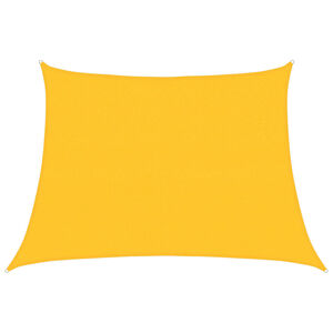 vidaXL Vela Parasole 160 g/m&sup2; Trapezio Giallo 4/5x3 m in HDPE