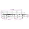 vidaXL Set Salotto da Giardino 7 pz in Legno Massello di Pino