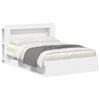 vidaXL Telaio del letto con storage con testiera Bianco 160 x 200 cm