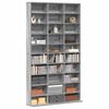 vidaXL Mobile Porta CD Grigio Sonoma 102x23x177,5 cm Legno Multistrato