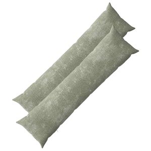 vidaXL Federa 2 pz HEERLEN Verde 40 x 145 cm Tessuto Chenille