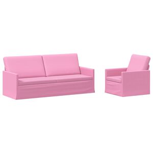 vidaXL Set di divani 2 pcs Rosa Tessuto