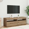 vidaXL Mobili Porta TV con LED 2 pz Artigianale in Legno Multistrato