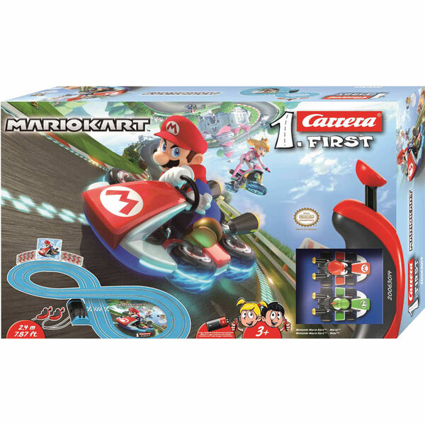 Carrera Set FIRST Auto Slot e Pista Mario Kart 1:43 20063014