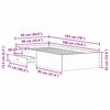 vidaXL Struttura del letto con cassetto Rovere artigianale 90 x 190 cm