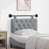 vidaXL Testata appesa Grigio chiaro 100 x 55 x 7 cm Tessuto