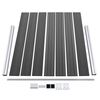 vidaXL Set Pannelli di Recinzione in WPC 353x146 cm Nero