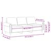 vidaXL Divano a 3 Posti Crema 180 cm in Velluto