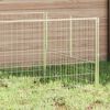 vidaXL Gabbia per Cani Argento 200x100x70 cm in Acciaio