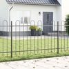 vidaXL Recinzione per Giardino 6 pcs Grigio 10,2 x 1 m
